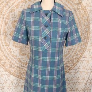 Vintage Spring Mod Mini Shift Dress